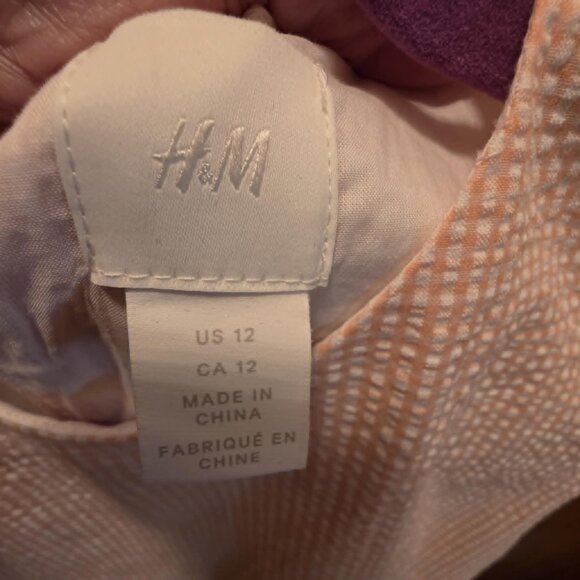 H&M Light Orange Sleeveless Summer Dress 12 - Picture 6 of 6